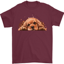 A Cute Cocker Spaniel Dog Mens T-Shirt 100% Cotton Maroon