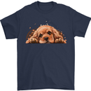 A Cute Cocker Spaniel Dog Mens T-Shirt 100% Cotton Navy Blue