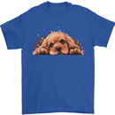 A Cute Cocker Spaniel Dog Mens T-Shirt 100% Cotton Royal Blue