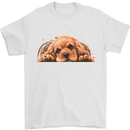 A Cute Cocker Spaniel Dog Mens T-Shirt 100% Cotton White