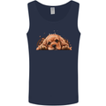 A Cute Cocker Spaniel Dog Mens Vest Tank Top Navy Blue