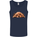 A Cute Cocker Spaniel Dog Mens Vest Tank Top Navy Blue