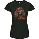 A Cute Cocker Spaniel Dog Womens Petite Cut T-Shirt Black
