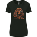 A Cute Cocker Spaniel Dog Womens Wider Cut T-Shirt Black