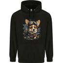 A Cute Corgi Mens 80% Cotton Hoodie Black