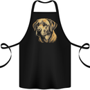 A Cute Labrador Dog Cotton Apron 100% Organic Black
