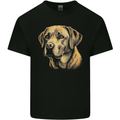 A Cute Labrador Dog Mens Cotton T-Shirt Tee Top Black