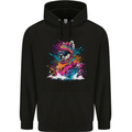 A Cute Lama in the Snow Childrens Kids Hoodie Black