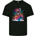 A Cute Lama in the Snow Kids T-Shirt Childrens Black