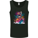 A Cute Lama in the Snow Mens Vest Tank Top Black