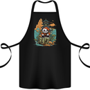 A Cute Panda Bear Cotton Apron 100% Organic Black