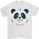 A Cute Panda Bear Face Mens T-Shirt 100% Cotton White