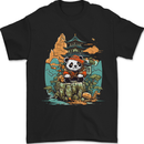 A Cute Panda Bear Mens T-Shirt 100% Cotton Black