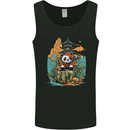 A Cute Panda Bear Mens Vest Tank Top Black