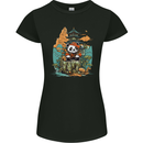 A Cute Panda Bear Womens Petite Cut T-Shirt Black