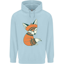 A Cute Tribal Fox Childrens Kids Hoodie Light Blue
