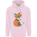 A Cute Tribal Fox Childrens Kids Hoodie Light Pink