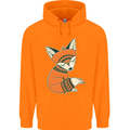 A Cute Tribal Fox Childrens Kids Hoodie Orange