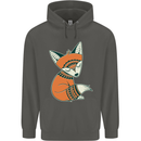 A Cute Tribal Fox Childrens Kids Hoodie Storm Grey