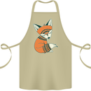 A Cute Tribal Fox Cotton Apron 100% Organic Khaki