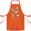 A Cute Tribal Fox Cotton Apron 100% Organic Orange