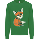 A Cute Tribal Fox Kids Sweatshirt Jumper Irish Green