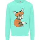 A Cute Tribal Fox Kids Sweatshirt Jumper Peppermint