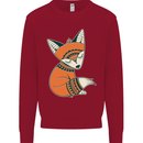 A Cute Tribal Fox Kids Sweatshirt Jumper Red