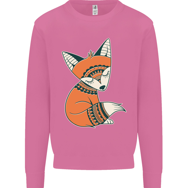 A Cute Tribal Fox Mens Sweatshirt Jumper Azalea