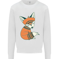 A Cute Tribal Fox Mens Sweatshirt Jumper White