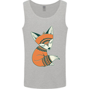 A Cute Tribal Fox Mens Vest Tank Top Sports Grey