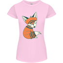A Cute Tribal Fox Womens Petite Cut T-Shirt Light Pink