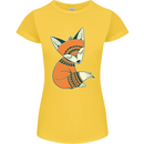 A Cute Tribal Fox Womens Petite Cut T-Shirt Yellow