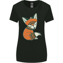 A Cute Tribal Fox Womens Wider Cut T-Shirt Black
