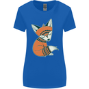 A Cute Tribal Fox Womens Wider Cut T-Shirt Royal Blue