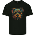A Cute Yorkshire Terrier Dog Kids T-Shirt Childrens Black