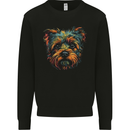 A Cute Yorkshire Terrier Dog Mens Sweatshirt Jumper Black