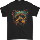 A Cute Yorkshire Terrier Dog Mens T-Shirt 100% Cotton Black
