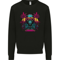 A Cyberpunk Monkey Mens Sweatshirt Jumper Black