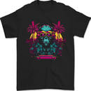A Cyberpunk Monkey Mens T-Shirt 100% Cotton Black
