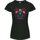 A Cyberpunk Monkey Womens Petite Cut T-Shirt Black