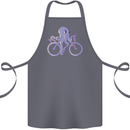 A Cycling Octopus Funny Cyclist Bicycle Cotton Apron 100% Organic Steel