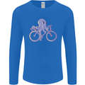 A Cycling Octopus Funny Cyclist Bicycle Mens Long Sleeve T-Shirt Royal Blue
