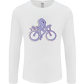 A Cycling Octopus Funny Cyclist Bicycle Mens Long Sleeve T-Shirt White