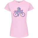 A Cycling Octopus Funny Cyclist Bicycle Womens Petite Cut T-Shirt Light Pink