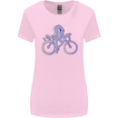 A Cycling Octopus Funny Cyclist Bicycle Womens Wider Cut T-Shirt Light Pink