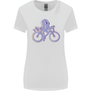 A Cycling Octopus Funny Cyclist Bicycle Womens Wider Cut T-Shirt White