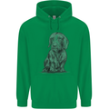 A Dachshund Dog Childrens Kids Hoodie Irish Green