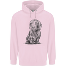 A Dachshund Dog Childrens Kids Hoodie Light Pink