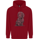 A Dachshund Dog Childrens Kids Hoodie Red